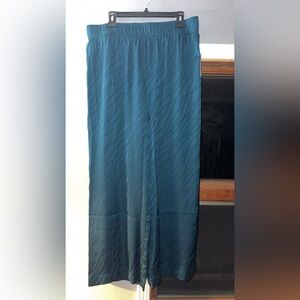 Michael Kors Teal Wide Leg Pants